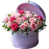 Шляпная коробка Мир в розовом цвете